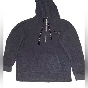 Gray Sherpa Victoria’s Secret PINK quarter zip